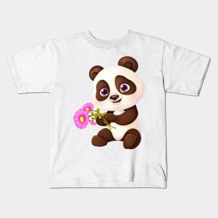 Cute Panda Kids T-Shirt